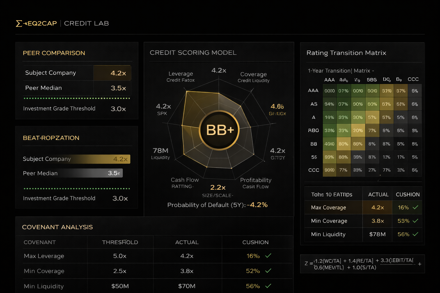 Credit Analysis and Ratings Model